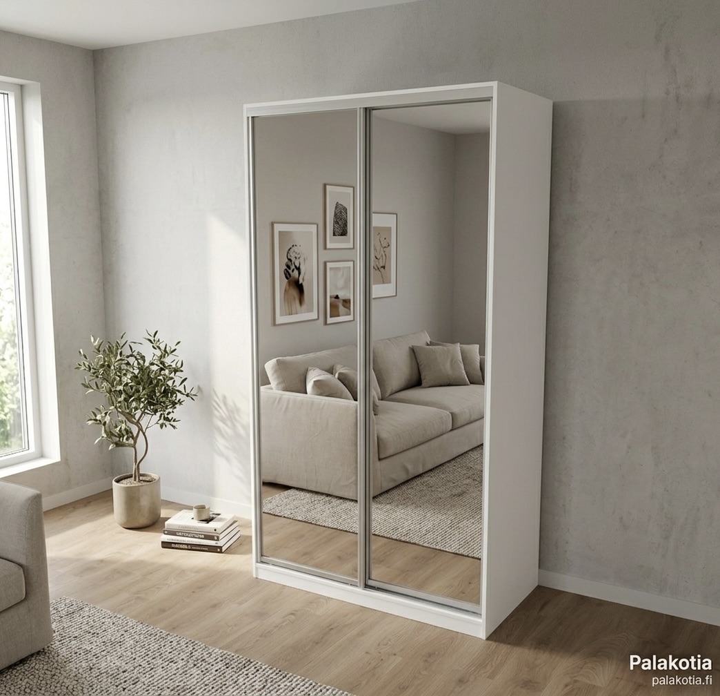 Eteisen peilikaappi 1200mm leveä